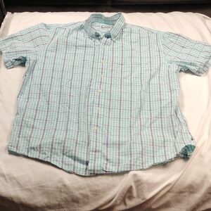 Izod men's short sleeved button down shirt size XL